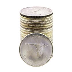 Roll of (20) Brilliant Uncirculated 1966-1967 Canadian Silver Dollar Coins