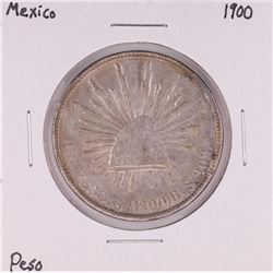 1900 Mexico Un Peso Silver Coin