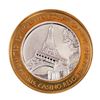 Image 1 : .999 Fine Silver Paris Las Vegas, Nevada $10 Limited Edition Gaming Token