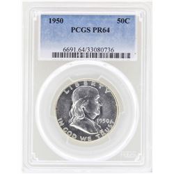 1950 Franklin Half Dollar Proof Coin PCGS PR64