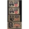 Image 1 : Lot of (4) Fifth Issue Fractional Currency Notes