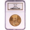 Image 1 : 1924 $20 St. Gaudens Double Eagle Gold Coin NGC MS64