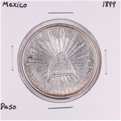 1899 Mexico Un Pesos Silver Coin