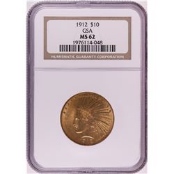 1912 $10 Liberty Head Eagle Gold Coin NGC MS62 GSA Hoard