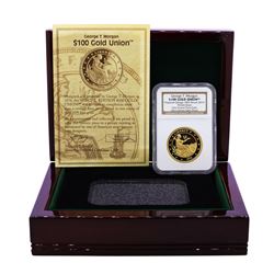 2012 George T. Morgan $100 Gold Union Coin NGC Ultra Cameo Gem Proof W/Box & COA