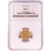 Image 1 : 1906 $2 1/2 Liberty Head Quarter Eagle Gold Coin NGC MS63