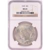 Image 1 : 1923 $1 Peace Silver Dollar Coin NGC MS65