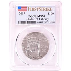 2019 $100 Platinum American Eagle Coin PCGS MS70