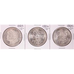 Lot of 1883-O to 1885-O $1 Morgan Silver Dollar Coins