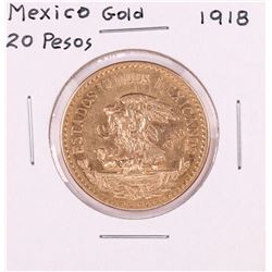 1918 Mexico 20 Pesos Gold Coin