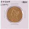 Image 1 : 1880 $10 Liberty Head Eagle Gold Coin
