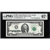 Image 1 : 1995 $2 Federal Reserve Note PMG Superb Gem Uncirculated 67EPQ Courtesy Autograph