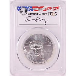 2016 $100 American Platinum Eagle Coin PCGS MS70 Edmund Moy Signature