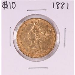 1881 $10 Liberty Head Eagle Gold Coin