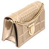 Image 2 : Dior Metallic Champagne Patent Leather Baby Diorama Crossbody