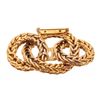 Image 1 : Chanel Gold Woven Chain Link Circles Brooch Pin