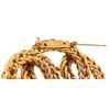 Image 2 : Chanel Gold Woven Chain Link Circles Brooch Pin