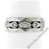 Image 1 : Antique 14kt White Gold 0.20 ctw Diamond 7mm Eternity Band Ring