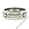 Image 5 : Antique 14kt White Gold 0.20 ctw Diamond 7mm Eternity Band Ring