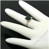 Image 4 : Vintage 18kt White Gold 2.62 ctw Green Tourmaline Solitaire and Diamond Ring