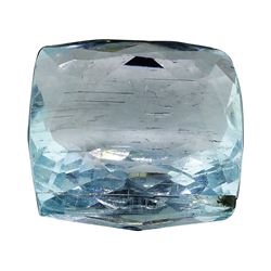 7.68 ct.Natural Cushion Cut Aquamarine