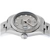 Image 2 : Rolex Ladies Stainless Steel Slate Grey Diamond Quickset Datejust Oyster Band Wr