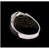 Image 3 : 2.55 ctw Black Diamond Ring - 14KT White Gold