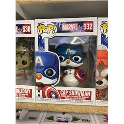 Cap Snowman Holiday Pop