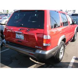 2001 Nissan Pathfinder SUV 70219 MI