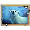 Image 1 : Ferjo, "Polar Bear" Original Painting on Canvas, Hand Signed with Letter of Authenticity.
