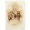 Image 1 : Brachi Horen, "Western Wall" Hand-Embellished Mixed Media with Goldleaf, Hand Signed with Certificat