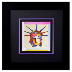 Peter Max- Original Lithograph "Liberty Head X (Mini)"