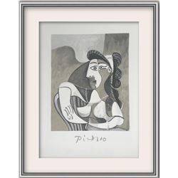 Pablo Picasso- Lithograph on Arches Paper "Femme Accoudee au Fauteuil"