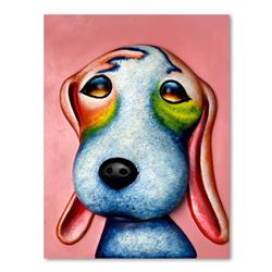 Wang, "Homer (Pink)" Hand Painted Limited Edition Bas Relief Sculpture, Numbered 4/99, Hand Signed a