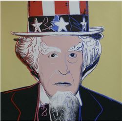 Andy Warhol- Screenprint in colors with diamond dust "Uncle Sam, 1981"