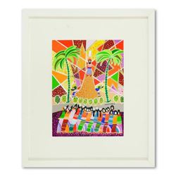 Raphael Abecassis, Framed Original Watercolor Painting, Hand Signed with Letter of Authenticity