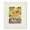 Image 1 : Raphael Abecassis, Framed Original Watercolor Painting, Hand Signed with Letter of Authenticity