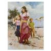 Image 1 : Pino (1939-2010), "Sea Spray" Limited Edition Artist-Embellished Giclee on Canvas. Numbered and Hand