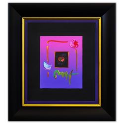Peter Max- Original Mixed Media "Heart Suite III: Heart II Ver. I#131"