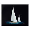 Image 1 : Alex Blokhin, "Two Racing Yachts" Original Oil Painting on Canvas, Hand Signed with Letter of Authen