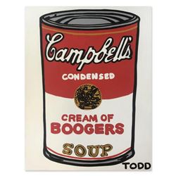 Todd Goldman, "Cream of Boogers" Hand Signed Original Painting on Canvas with Letter of Authenticity