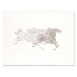 Guillaume Azoulay,  Tennue (Black)  Limited Edition Etching, Numbered and Hand Signed with Letter of