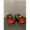 Image 2 : (2) - FANUC A06B-0266-B100#0100 A860-2000-T321 AC SERVO MOTORS (ONE DAMAGED CONNECTOR)