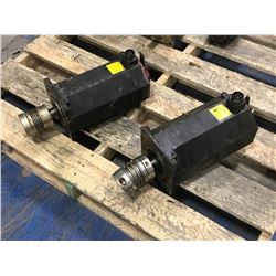 (2) FANUC A06B-0253-B200#0100 AC SERVO MOTOR