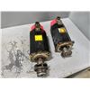 Image 1 : (2) FANUC A06B-0314-B002 SERVO MOTOR(LABEL WORN BUT SIMILAR IN MAKE) *SEE PICS FOR DETAILS*