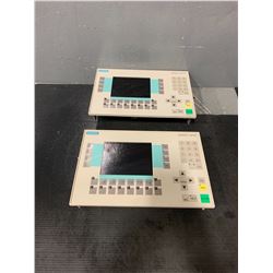 (2) - SIEMENS 6AV3627-1LK00-1AX0 OPERATOR PANELS OP27 COLOR