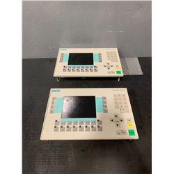 (2) - SIEMENS 6AV3627-1LK00-1AX0 OPERATOR PANELS OP27 COLOR