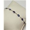 Image 3 : 44118K White Gold Sapphire(7.7ct) Bracelet, Custom Designed in Canada, Insurance Value $6000