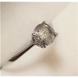 14K White Gold Diamond(I, 0.7ct) Solitaire Ring (~Size 7)(Ring is resizable for $40), Made in Canada