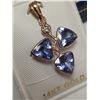 Image 2 : 14K Yellow Gold Tanzanite(2.9ct) Diamond(I2, 0.1ct) Pendant, Custom Designed in Canada, Appraised Re